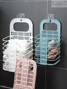 Wall Hangable Laundry Basket Multipurpose Large Capacity Thicken PP Foldable Versatile User Friendly Hole Free Installation Bakul Dobi Boleh Digantung di Dinding Serbaguna Kapasiti Besar PP Tebal Boleh Dilipat Serbaguna Mesra Pengguna 可挂壁大容量洗无需打孔