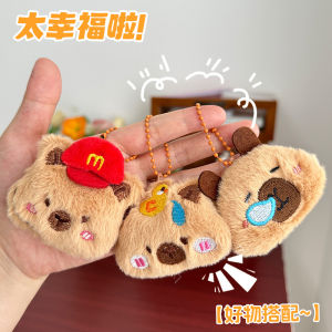 Cute Creative Plush Keychain Couple Bag Hanging Decoration Dolphin Toy Small Circle Hanging Loop Festive Gift Idea