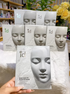 Mặt Nạ Thạch Cao Thải Độc Nâng Cơ Sáng da Giảm Mụn Đầu Đen Căng Bóng Đàn Hồi ID.AZ Face Fit Plaster Mask (Hộp 4 miếng*20g)