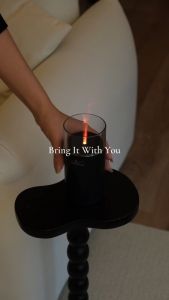 [KIRONA SCENT] Flame Wireless Aroma Diffuser 60ml (Matte Black) | USB-C Charging | For Car & Desk Scents | Free 30ml Diffuser Essential Oil