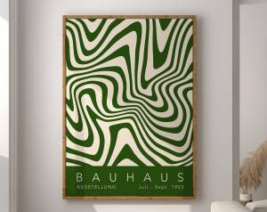 Modernist Bauhaus Geometric Canvas Poster Living Room Wall Art Retro Prints Mid Century Home Decorative Wall Art Painting