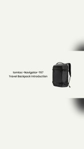 tomtoc T67 Travel Laptop Backpack 17.3 Inch Men Bag Water-Resistant MacBook Bag - Beg Lelaki