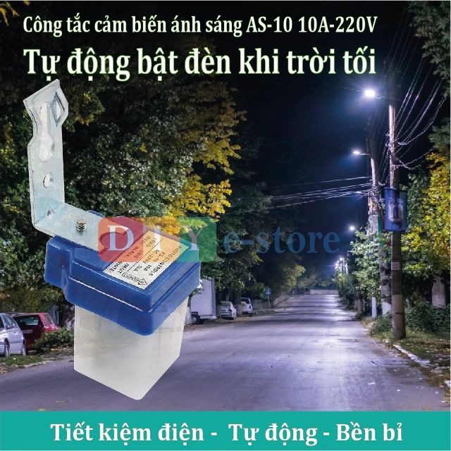 Công tắc cảm biến ánh sáng 220V tự động bật đèn khi trời tối, tắt đèn ...
