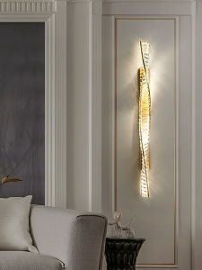 Modern Minimalist Crystal Wall Lamp Bedroom Living Room Creative Lighting Decor Iron Body LED Light Source Luxury Villa Background Wall