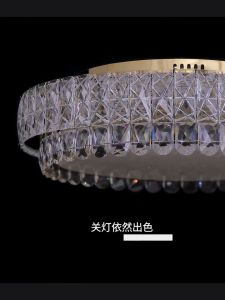 SOLO Crystal LED Chandelier for Living Room Modern Dining Room Ceiling Lights Bedroom Corridor Celing Lamp with Remote