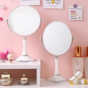 JUNE กระจกสไตล์เกาหลี 2หน้า แบบใหม่ กระจกมินิมอล กระจกแต่งหน้า ปรับองศาได้