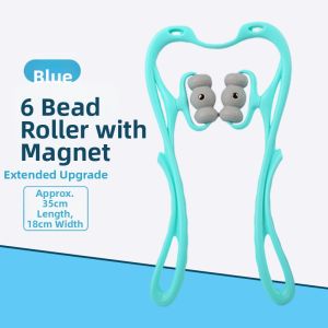 Manual Neck Massager Shoulder Neck Rolling Wheel Spine Massage Home Use Neck Relaxer Percussion Therapy Butterfly Shape