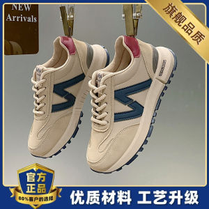 Lightweight Casual Womens Running Shoes Soft Bottom Retro Dad Sneakers Wear-resistant Fashionable Low-cut Sport Shoes