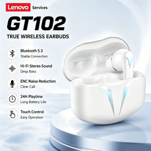 Lenovo | Official Authentic Products Lenovo GT102 Gaming Earbuds Ultra Low Latency Game Mode HiFi Sound Wireless Headphones New 2026