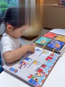 OFM-M380 Buku Aktivitas Bayi Lucu DIY Quiet Busy Book dan Velcro 14 30 Halaman / Mainan Buku Edukasi