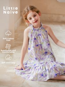 Little Naive | Sweet Sleeveless Flowered Girls Dress