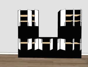 Window bay storage cabinet customize singapore
