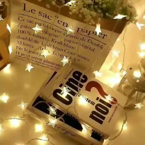 LED Fairy String Lights Battery Powered – Star Light for Party Wedding Garden Christmas Decoration Flower Ring Lights