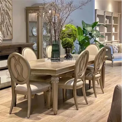 American Style Luxurious Rectangle Dining Table