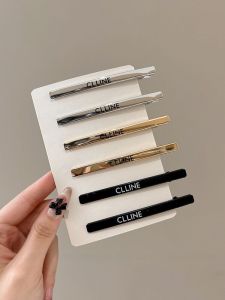 เครื่องประดับผมแบบหนีบโลหะสไตล์เย้ายวนใจสำหรับผู้หญิง เครื่องประดับผมสีสันสดใส ทรงปากเป็ด ปลายไม้กางเขน ที่หนีบผมแบบลำลอง สไตล์วินเทจ