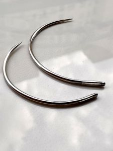 Công Cụ Khâu Bằng Da Hình Chữ U Thủ Công Phụ Kiện Ghế Sofa Đệm Tựa Lưng Góc Cong Mũi Kim Vải Lông Thú Dây Thun