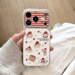 Cute Flower Lichee Phone Case For iPhone 17 Pro Max 16 15 14 13 Pro Max 11 12 17 promax Cases Soft Silicone Leather Cover Fundas