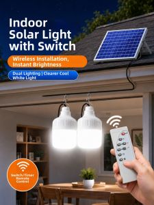 XLYS | Emergency Solar Powered Lighting Switch Charging Long Duration No Wiring Required Outdoor Lamp