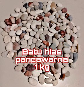 Batu pancawarna 1kg aquarium dan taman