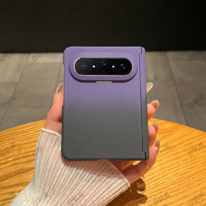 Slim Matte Gradient Color Dual Pivot Full Enclosure Phone Case For Puraxmax