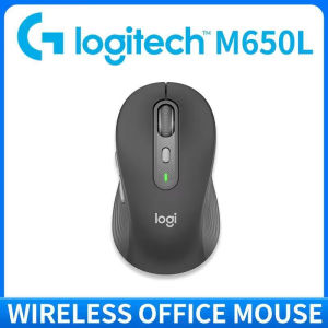 Logitech | Logitech M650L Signature Large Wireless Mouse Silent Touch Technology Contoured Shape 24-Month Battery Life for PC Mac iPad