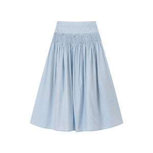 Ruffle Seashell Buckle High Waist Skirt