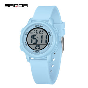 Sanda | Đồng Hồ Kỹ Thuật Số Thời Trang Nam SANDA 9502 Hiển Thị Lịch Chống Nước Thể Thao Ngoài Trời Phong Cách Thường Ngày Đồng Hồ Đeo Tay Nữ Với Chức Năng Bấm Giờ & Báo Thức