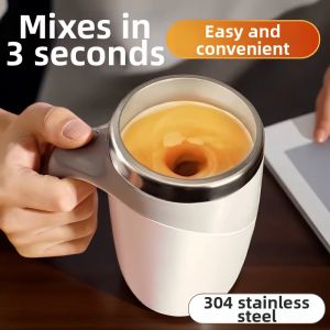 Automatic Electric Stirring Coffee Cup Stainless Steel