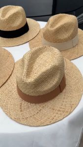 หมวกสานทรงปานามา รหัสสินค้า E010 กันแดดเที่ยวทะเล คาเฟ่ สินค้าพร้อมส่งจากไทย