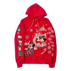เสื้อฮู้ด Mickey Christmas hoodie งานแท้ สีแดง คริสต์มาส แบรนด์❣️DISNEY❣️แท้💯% (TS663)