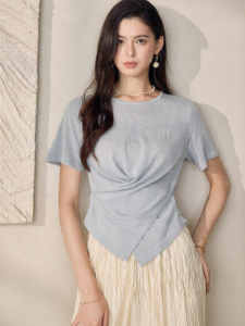 Roey s house | Linen Casual Thin Blouse Short Sleeve