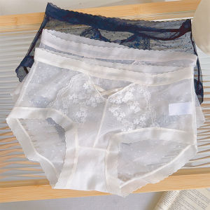 Quần Lót Ren Khoét Sâu Gợi Cảm Mùa Thu Cho Nữ Quần Lót Tam Giác Thoáng Khí Bằng Nylon Pure Desire Dễ Thương Mùa Hè 2024