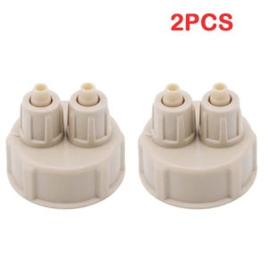 2pcs Aquarium CO2 System Tube Valve Guage Bottle Cap Aquarium Bottle Cap Fish Tank Live Plant DIY Air Diffuser Generator Tool