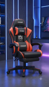 SKPLUS Ergonomic Height Adjusted Gaming Chair With 145º Backrest Sponge Back Cushion for Office Study Racing Gaming Chair Kerusi Gaming Ergonomik - Fulfilled by SKPLUS