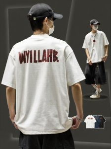 SZON | Áo Thun Hip Hop Form Rộng Tay 5/8 Cotton
