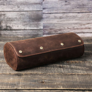 Retro 1/2/3/4 Slots Watch Box Organizer For Men Watch Gift Box Leather Case Watch Roll Travel Display Storage Box with Slid in Out