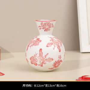 กระถางลายน้ำเงินและขาวสไตล์จีนใหม่ กระถางเซรามิกหรูหรา ตกแต่งห้องนั่งเล่น ตกแต่งประตูทางเข้า ตกแต่งงานแต่งงาน ตกแต่งงานเปิดใหม่