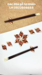 Bộ 10 Gác Đũa Gỗ Hình Quả Trám Xinh Xắn Phụ Kiện Bàn Ăn Decor Trang Trí Chụp Ảnh - CTH729