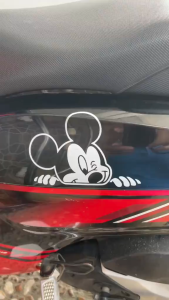 Stiker Mobil Mickey Intip Tempel di Kaca Belakang Car Decal Sticker