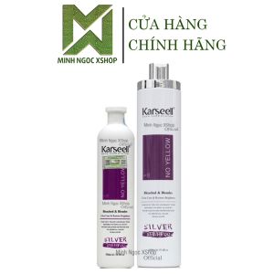 Dầu gội tím khử vàng Karseell Silver Shampoo cho tóc tẩy 500ML - 1000ML chính hãng