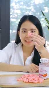 Natural glutathione collagen peptide gummies whitening brightening firming wrinkle preventing anti-aging cleansing the skin Gummies peptida kolagen glutathione semulajadi pemutihan pencerahan menguatkan kedutan mencegah pembersihan kulit anti-penuaan