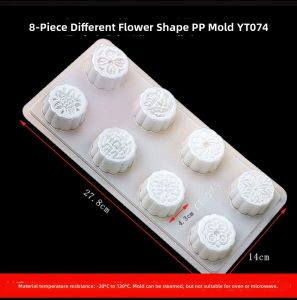 Lotus Flower Shape Jelly Mold Chinese Rose Patterned Cold Jelly Pudding Milk Jelly Crystal Rice Cake Gelatinous Mold Baking Tools