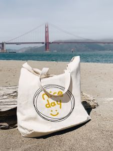 Large Capacity Canvas Shopping Bag Womens Handbag Fashionable Eco-friendly Travel Bag Convenient Business Trip Storage Bag