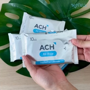 ACH ทิชชู่เปียกทำความสะอาดมือ Food grade แอลกอฮอล์ 75%