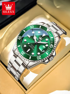 OLEVS | Mens Green Bezel Automatic Mechanical Watch