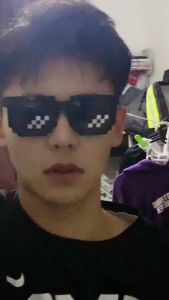 Kính mát Râm đen Thug Life phụ kiện Hiphop Âu Mỹ Dubai Rapper