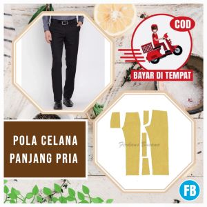 【COD】Pola Celana Panjang Pria | Pola Celana Pria | Pola Instan | Pola Jiplak | Pola Jahitan Lengkap Firdaus Busana