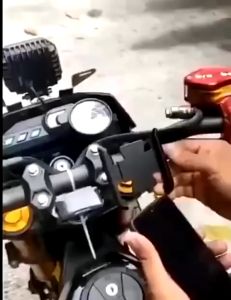 Holder Stang Motor Phone Holder Stang Sepeda Full Besi