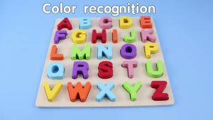 Kids Wooden Educational Learning Toy Alphabet from A to Z and 0-20 Counting Numbers for Kids Boys and Girls