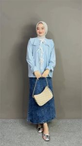 AR - NISCALA RIBBON BLOUSE POLO LINEN